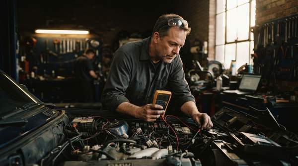 Editorial illustration for How Independent Shops Diagnose and Repair Vehicle Electrical Issues